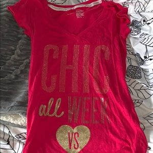 Victoria’s Secret Chic all week sparkle vneck tee